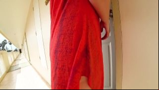 Fuck through Red Panties in Hotel Room ujzz